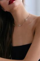 Mitzi Gold Rhinestone Choker Necklace | Lulus