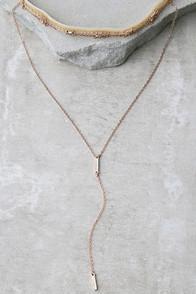Lulus Rhythm Divine Rose Gold And Beige Velvet Layered Choker Necklace