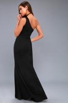 Brittany Black One-shoulder Maxi Dress | Lulus