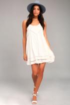 Sister Moon White Embroidered Swing Dress | Lulus