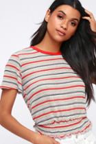 Scenic Route Red Striped Tee | Lulus