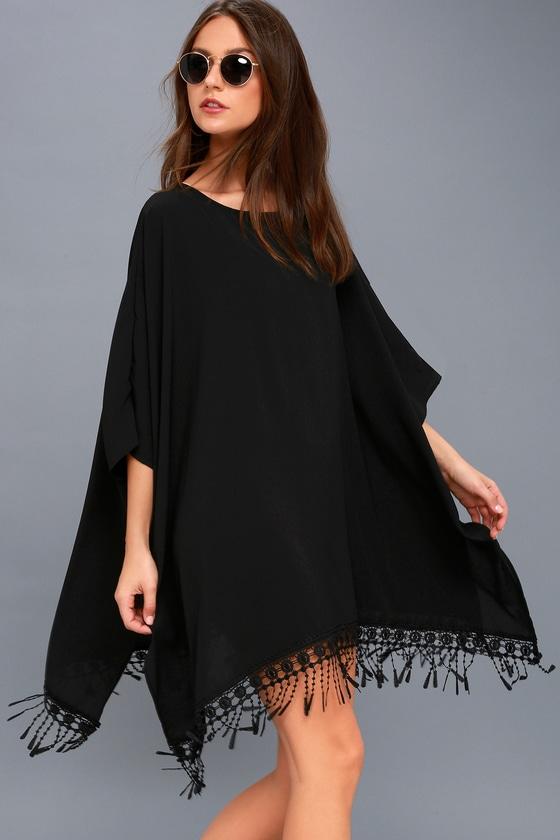 To The Hills Black Crochet Cover-up | Lulus