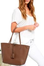 Lulus I've Got A Feeling Cream And Brown Reversible Tote