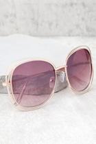 Lulus The Keys Gold And Pink Sunglasses