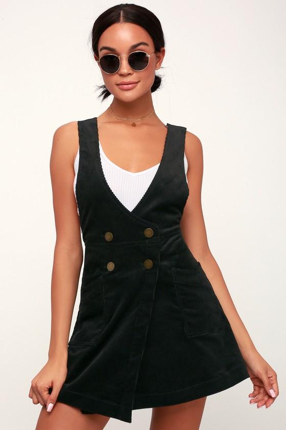 Free People Canyonlands Black Corduroy Jumper | Lulus