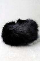 Lulus Slope Star Black Faux Fur Infinity Scarf