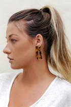 Hip To Be Square Tortoise Earrings | Lulus
