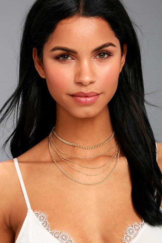 Lulus | Link In The Chain Gold Layered Necklace