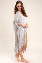 Love Stitch Sun Daze Grey Print Cover-up | Lulus