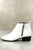 City Classified | Norwich White Ankle Booties | Lulus