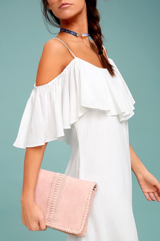 Lulus | Playful Days Blush Clutch | Pink | Vegan Friendly