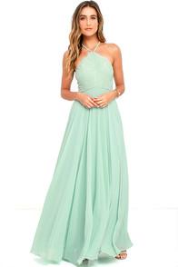 Lulus Everlasting Enchantment Sage Green Maxi Dress