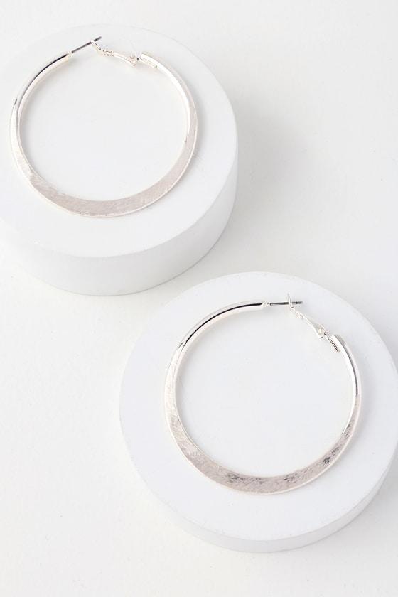 Current Fave Silver Hoop Earrings | Lulus
