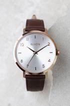 Nixon | Arrow Rose Gold And Silver Leather Watch | Lulus