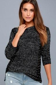Ppla Pepper Black And White Knit Sweater