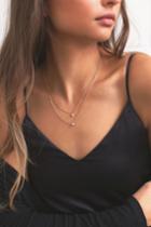 Life Story Gold Rhinestone Layered Necklace | Lulus