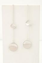 Illusionist Brushed Silver Drop Earrings | Lulus