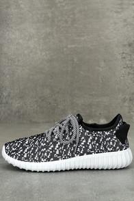 Dbdk Creative Kick Black And White Knit Sneakers