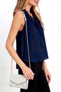 Lulu*s Upper Terrace Light Grey Purse