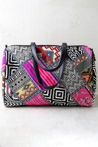 Lulus Design Student Black Print Weekender