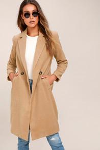 Lulus Harriet Tan Coat