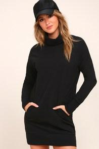Rd Style Langley Black Turtleneck Sweater Dress