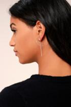 Lulus | Bright Brilliance Silver Earrings