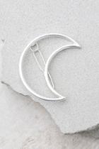 Lulus Waning Moon Silver Hair Clip