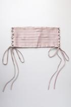 New Friends Colony | Betty Blush Pink Lace-up Corset Belt | 100% Polyester | Lulus