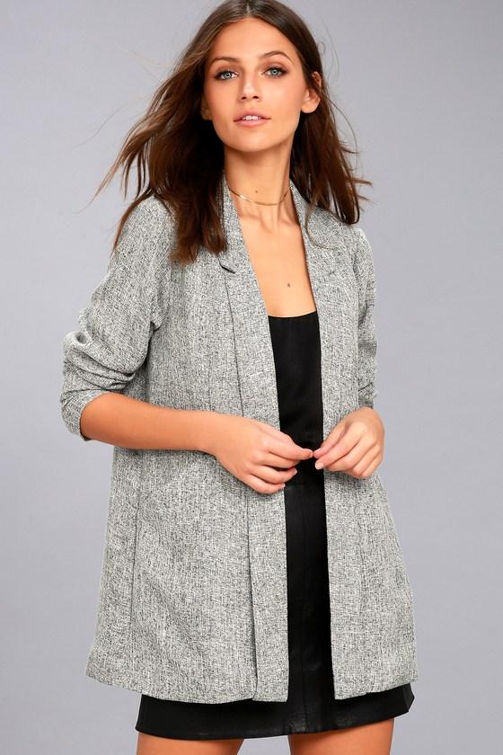 Current Air Promotion Black And White Blazer | Lulus