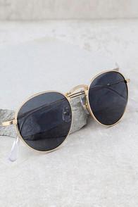 Crap Eyewear The Tuff Patrol Gold Sunglasses