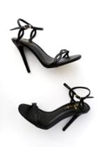 Nadine Black Dress Sandal Heels | Lulus