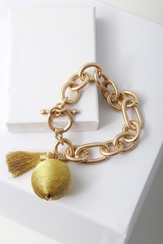 Carressa Gold Chain Bracelet | Lulus