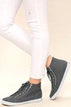 Superga | 2224 Polywoolw Grey High-top Sneakers | Size 6 | Lulus