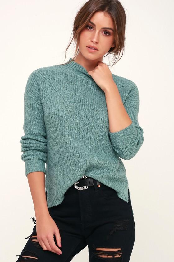 Olive + Oak Pine Sage Green Knit Sweater | Lulus