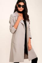 Re:named Made For You Grey Trench Coat