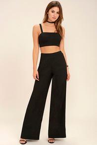 Lulus Koko Black Two-piece Jumpsuit