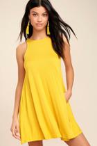 Lulus Tupelo Honey Yellow Dress