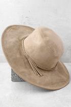 Lulus Vivi Tan Suede Fedora Hat