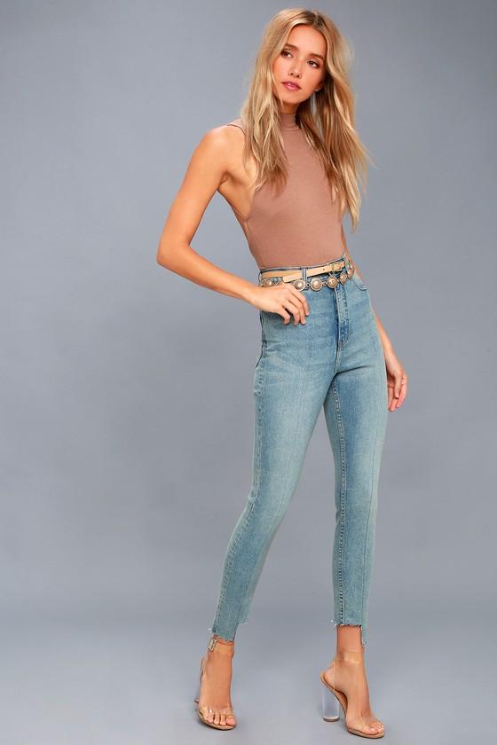 Cheap Monday | Donna Light Blue High-waisted Skinny Jeans | Size 27 | Lulus