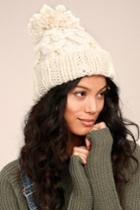 Lulus | San Diego Hat Co. Marshmallow White Knit Beanie
