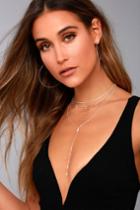 Lulus | Be My Lover Sterling Silver Layered Necklace