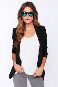 Solemio Miss Punctuality Black Blazer