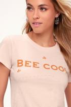 Amuse Society Bee Cool Blush Graphic Tee | Lulus