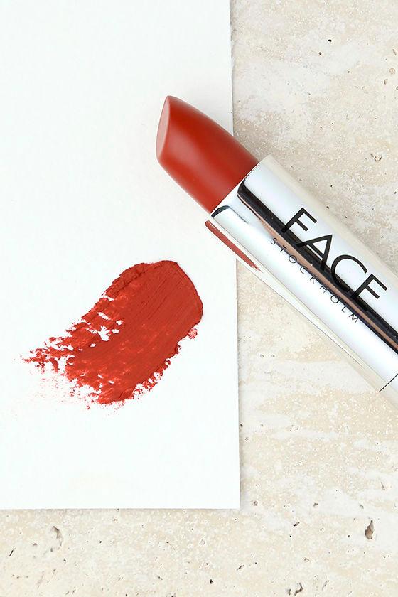 Face Stockholm | Brick Red Matte Lipstick | Cruelty Free | Lulus