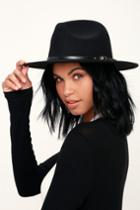 Wilinda Black Fedora Hat | Lulus
