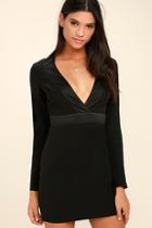 Lulus Close-up Magic Black Long Sleeve Dress