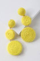 Arnette Yellow Woven Earrings | Lulus