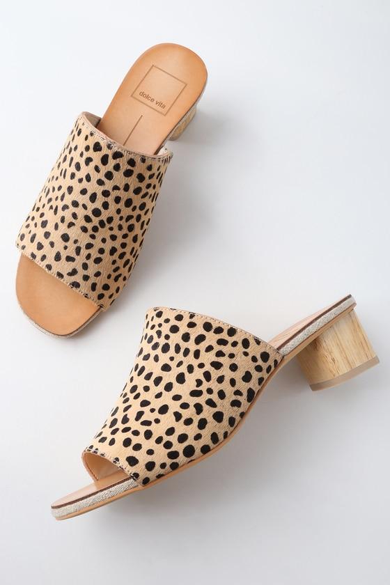 Dolce Vita Kaira Leopard Pony Fur Mules | Lulus
