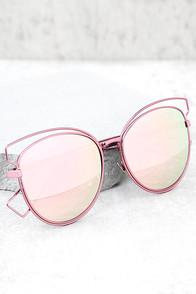 Perverse Syl Pink Mirrored Sunglasses